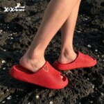 XIXITIAO Zapatillas de plataforma de verano para hombre y mujer, zapatillas de baño interiores de EVA suaves y cómodas, de color sólido, antideslizantes - Imagen 5