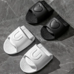 Zapatillas plegables suaves de EVA para mujer, sandalias de masaje portátiles para viaje en interiores y baño, chanclas planas antideslizantes de secado rápido Unisex para el hogar - Imagen 2