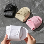 Zapatillas plegables suaves de EVA para mujer, sandalias de masaje portátiles para viaje en interiores y baño, chanclas planas antideslizantes de secado rápido Unisex para el hogar