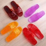 Pantuflas de Baño para Mujer, Antideslizantes, para Uso en Casa, de Verano, con Suela Plana, para Mamás de Mediana Edad, Sand...