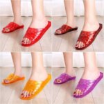 Pantuflas de Baño para Mujer, Antideslizantes, para Uso en Casa, de Verano, con Suela Plana, para Mamás de Mediana Edad, Sand... - Imagen 4