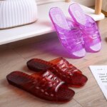 Pantuflas de Baño para Mujer, Antideslizantes, para Uso en Casa, de Verano, con Suela Plana, para Mamás de Mediana Edad, Sand... - Imagen 3