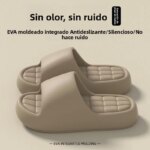 Pantuflas de Suela Gruesa Unisex, Antideslizantes para Baño, Cómodas para el Hogar, Sandalias Planas Modernas - Imagen 4