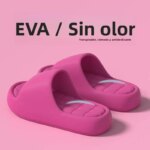 Pantuflas de Suela Gruesa Unisex, Antideslizantes para Baño, Cómodas para el Hogar, Sandalias Planas Modernas