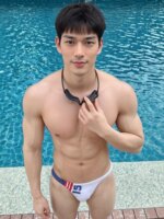 Ropa Interior Masculina Sexy con Estampado de Letras, Cintura Baja, Ultrafina, Transpirable, de Secado Rápido, Tipo Bikini, C... - Imagen 3