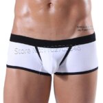 Calzoncillos bóxer sexys de algodón para hombre, ropa interior masculina transpirable con bolsa abierta y bolsa móvil, shorts transpirables - Imagen 5