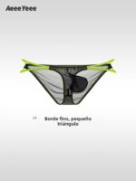 Calzoncillos de Hombre de Cintura Baja, de Seda Helada, Ultrinos, Transparentes, con Cobertura Cleta, Estilo Japonés Sen...