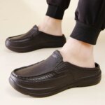 Sandalias de playa de verano para hombre, zuecos de jardín informales Unisex, sandalias cruzadas con punta ancha para exteriores, zapatillas de ducha de casa antideslizantes - Imagen 5