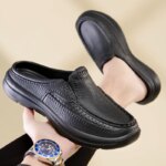 Sandalias de playa de verano para hombre, zuecos de jardín informales Unisex, sandalias cruzadas con punta ancha para exteriores, zapatillas de ducha de casa antideslizantes - Imagen 4