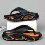Chanclas para hombre, zapatillas de interior y exterior, suela gruesa y suave, sandalias de playa antideslizantes para baño, zapatillas de casa para hombre y mujer, chanclas