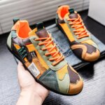 Zapatos deportivos informales transpirables de malla con bloques de color en negro y gris para hombre, zapatos retro finos de verano estilo Forrest Gump, zapatos ligeros de suela blanda, antideslizantes, versátiles y resistentes al desgaste para hombre - Imagen 6