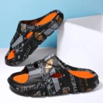 Zapatillas informales de suela suave EVA para hombre, zapatos de plataforma gruesa, toboganes antideslizantes para el baño y la playa al aire libre, interiores y parejas