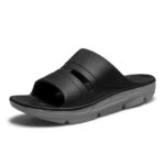 Zapatillas para hombre, moda de verano, Color sólido, zapatillas de casa informales, zapatos antideslizantes de Eva, chanclas de playa, zapatillas de ducha - Imagen 2