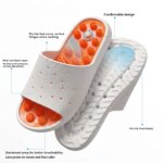 Pantuflas de Masaje por Acupresión Unisex, Pantuflas de EVA con Puntos en Relieve para Masaje de Pies, Antideslizantes, con Diseño Hueco, para Baño y Hogar - Imagen 3
