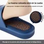 Pantuflas de Masaje para Hombre, Antideslizantes, para Interiores, Baño, Estilo Simple, Material de PVC, Cómodas, para Verano - Imagen 5