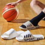 Chanclas de Verano para Hombre, Sandalias de Interior y Exterior, Chanclas de Playa, Suela Gruesa, Antideslizantes, para Ducha - Imagen 4