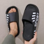Chanclas de Verano para Hombre, Sandalias de Interior y Exterior, Chanclas de Playa, Suela Gruesa, Antideslizantes, para Ducha - Imagen 2