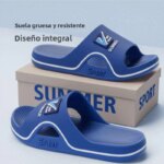 Zapatillas de hombre para verano, nuevas, resistentes al desgaste, con suela gruesa de EVA, suela suave, para uso en el hogar... - Imagen 2