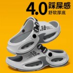 Sandalias Deportivas de Moda para Hombre, Chanclas de Playa para Interiores y Exteriores, Chanclas con Suela Gruesa, Antideslizantes para Verano, Chanclas de Ducha para Hombre - Imagen 5