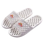 Pantuflas de baño para interiores, huecas, antideslizantes, para parejas, para hotel, gimnasio, uso en exteriores, pantuflas ... - Imagen 5