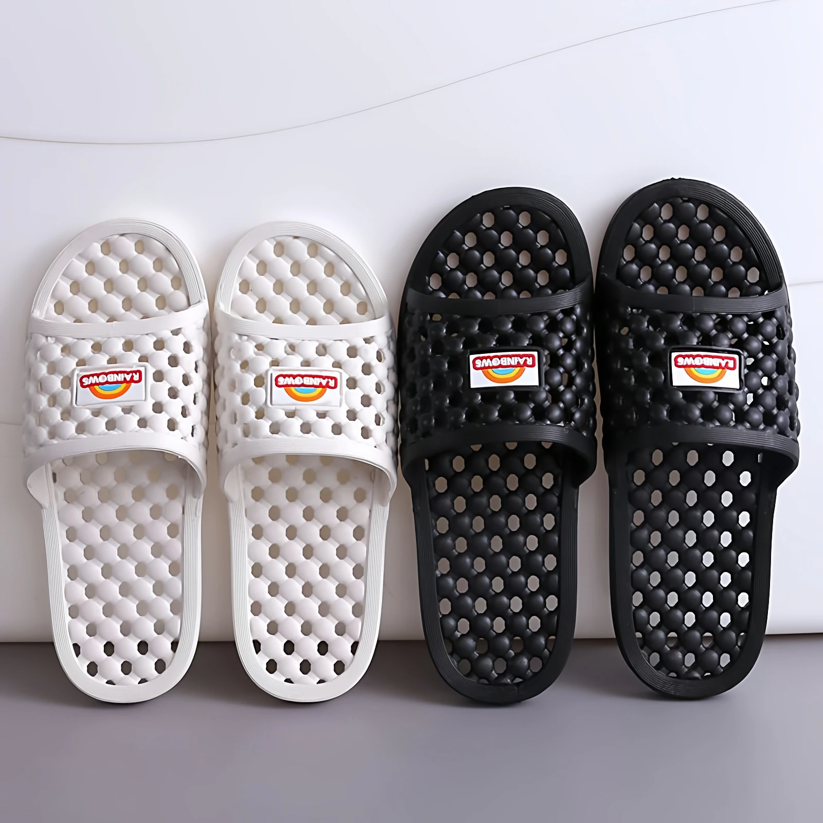 69963-shm5jo.jpg Pantuflas de baño para interiores, huecas, antideslizantes, para parejas, para hotel, gimnasio, uso en exteriores, pantuflas ... - Imagen 1
