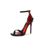 Elegantes Sandalias de Tacón Alto con Punta de Espada y Tacón Fino, de Punta Redonda y Abiertas, Estilo Coreano de Moda para ... - Imagen 5