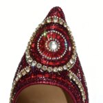 Nuevos Tacones Italianos de Diseño con Punta Abierta para Mujer 2026, Zapatos de Tacón con Diamantes de Colores Elegantes para Fiesta y Conjunto de Bolsos a Juego para Ocasiones Especiales - Imagen 6