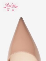 Sandalias de tacón rojas con suela brillante, color nude, de lujo, huecas, novedad 2026, elegantes, tacones altos, sexys, slingbacks, zapatos de mujer. - Imagen 4