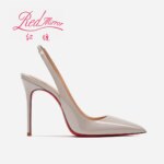 Sandalias de tacón rojas con suela brillante, color nude, de lujo, huecas, novedad 2026, elegantes, tacones altos, sexys, slingbacks, zapatos de mujer. - Imagen 6