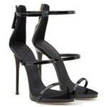 Zapatos de Tacón para Mujer, Sandalias de Tacón de Aguja Sexys, Nuevas para el Verano, de Alta Calidad, con Cierre y Correa, para Banquetes