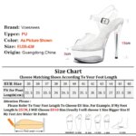 Sandalias de cristal para mujer, zapatillas de tacón fino de 12cm, 13CM y 15cm, modelo transparente, tacones altos de entrenamiento de pasarela, zapatos de rendimiento - Imagen 5