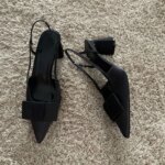 Sandalias de tacón con diseño de nudo de mariposa para mujer, zapatos de vestir elegantes a la moda, zapatos de tacón con punta estrecha para mujer, tacones altos con talón descubierto 2025 - Imagen 5