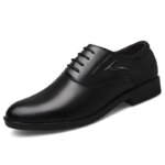 Zapatos Casuales de Cuero para Hombre, Formales de Negocios, de Corte Bajo, Transpirables, Antideslizantes, Zapatos de Vestir para Hombre, Modernos y Elegantes - Imagen 5