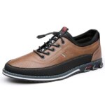 Zapatos de vestir negros de moda para hombre, zapatos Oxford de cuero de negocios, zapatos sociales de lujo, calzado informal para graduación, talla grande 48 49 50 51 52 53 - Imagen 6