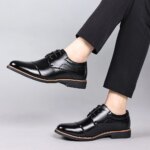Zapatos de trabajo de moda informal de negocios para hombres Individualidad en cada paso Elegante y práctico - Imagen 5