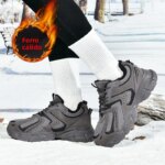 Botas de Trabajo de Invierno para Hombre, Forradas de Felpa Gruesa, Ultraligeras, con Suela Gruesa Antideslizante, Puntera de... - Imagen 5