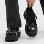 Zapatos de hombre versátiles y a la moda, nuevos para primavera y otoño, casuales, cómodos, de caña baja, con suela gruesa, elegantes, sencillos y formales. - Imagen 3