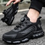 Zapatos de Seguridad con Puntera de Acero para Hombre, Zapatos de Trabajo con Botón Giratorio, Anti-aplastamiento, Anti-pinchazos, Zapatillas de Trabajo - Imagen 5
