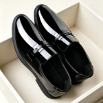 Mocasines de Hombre de Cuero Patentado Brillante, Antideslizantes, Formales, Ideales para Viajes Diarios, Bodas y Eventos Empresariales