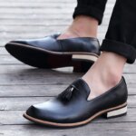 Mocasines de cuero de lujo para hombre, zapatos Brogue con borlas de diseñador, zapatos de boda para hombre, zapatos casuales de moda de alta calidad para hombre, talla grande 38-46 - Imagen 6