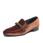 Mocasines de estilo británico para hombre, zapatos de piel de ciervo de ante, estilo clásico, informal, broche retorcido con personalidad, cuero pequeño, 38-48 - Imagen 6
