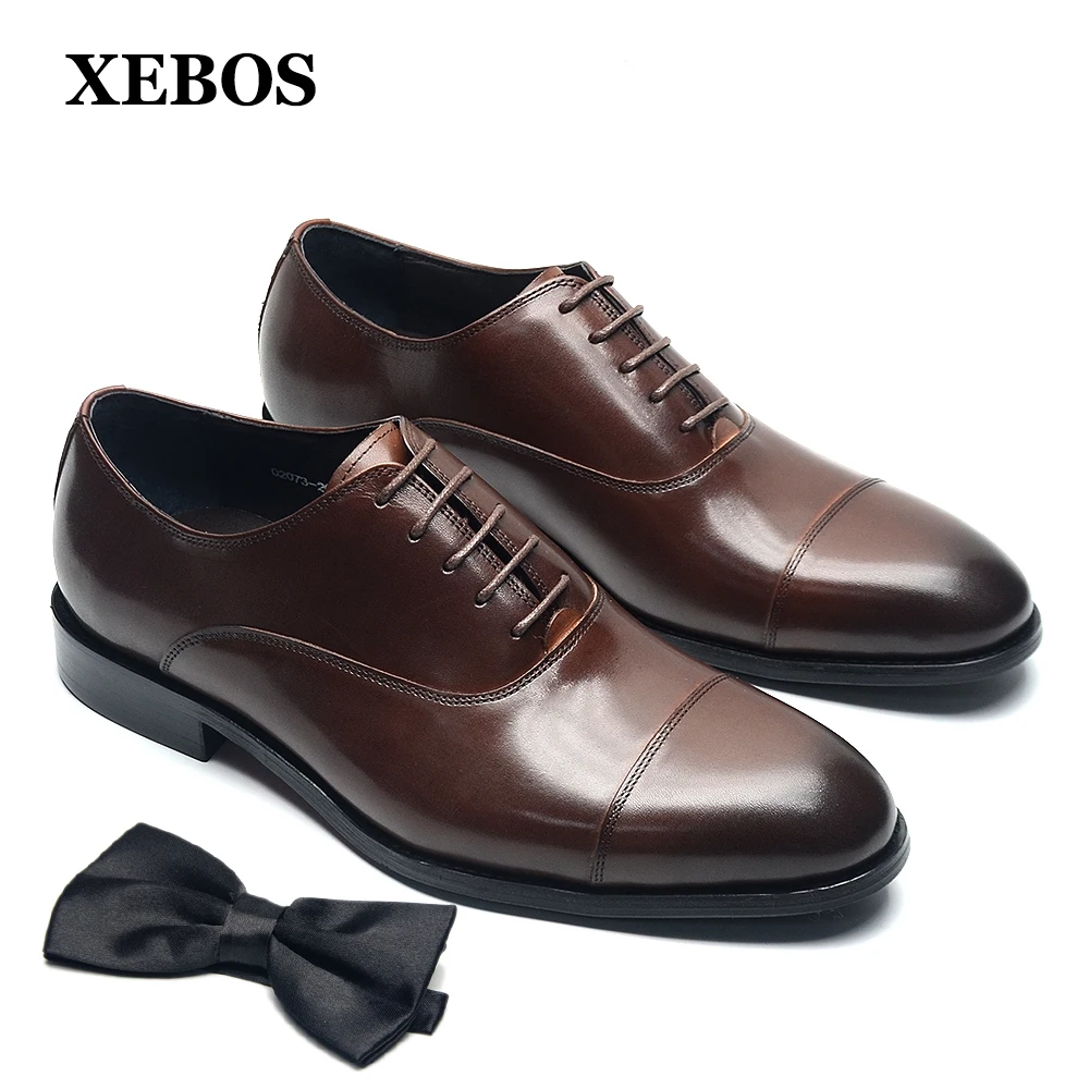 72318-bbfmbi.jpg Zapatos de vestir Oxford hechos a mano de cuero genuino para hombre, zapatos clásicos con cordones para oficina y negocios, zapatos formales para fiesta de boda para hombre - Imagen 1