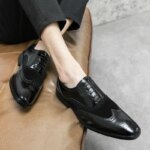 Zapatos Formales de Vestir para Hombre, Zapatos de Oficina Sociales, Zapatos Casuales Clásicos de Negocios para Hombre, Zapatos de Vestir de Alta Calidad para Hombre - Imagen 6