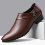Zapatos Oxford de cuero para hombre, zapatos de vestir de lujo de talla grande 38-50 para hombre, zapatos de trabajo para fiesta de negocios, boda, oficina, mocasines nuevos para hombre 2025 - Imagen 5