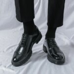 Zapatos Brogue clásicos para hombre, zapatos de cuero de tendencia para bodas y eventos sociales, zapatos de vestir de alta calidad para hombre, zapatos informales de negocios para hombre - Imagen 4