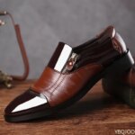 2026 Zapatos formales de oficina de moda de gran tamaño para hombres, zapatos de boda multifuncionales puntiagudos cómodos diarios de corte bajo para hombres