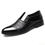 2026 Zapatos formales de oficina de moda de gran tamaño para hombres, zapatos de boda multifuncionales puntiagudos cómodos diarios de corte bajo para hombres - Imagen 3
