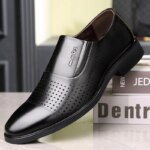 Zapatos de Vestir de Cuero para Hombre, Estilo Slip-On, Formales, Casuales, para Negocios, Antideslizantes, para Oficina, Bodas, Moda Masculina, Novedad 2026 - Imagen 4