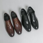 Zapatos de Vestir para Hombre, Tendencia, Boda, Social, Casual, Cuero, Oficina, Negocios, Alta Calidad, Formales, Oxford - Imagen 2
