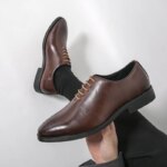 Zapatos de Vestir para Hombre, Tendencia, Boda, Social, Casual, Cuero, Oficina, Negocios, Alta Calidad, Formales, Oxford - Imagen 5